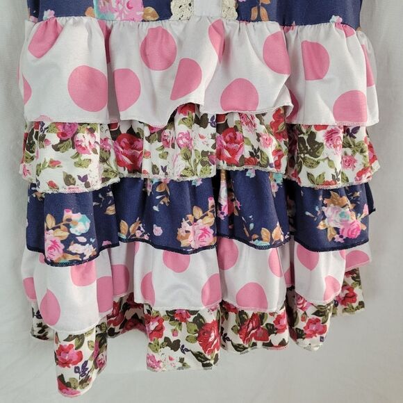 Adorable Sweetness‎ Floral and Polka Dot 2-Piece Pant Set Size 6 - Picture 3 of 8